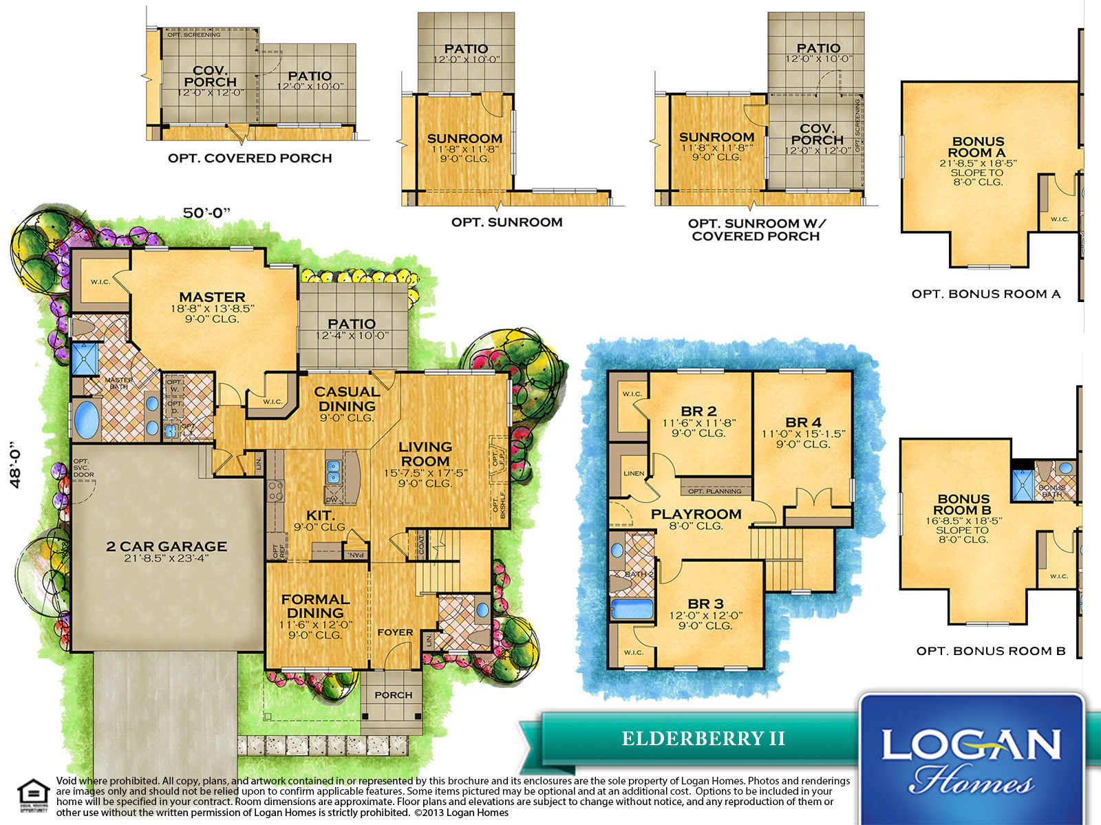 ELDERBERRY II (2) Floor Plan Models Logan Homes